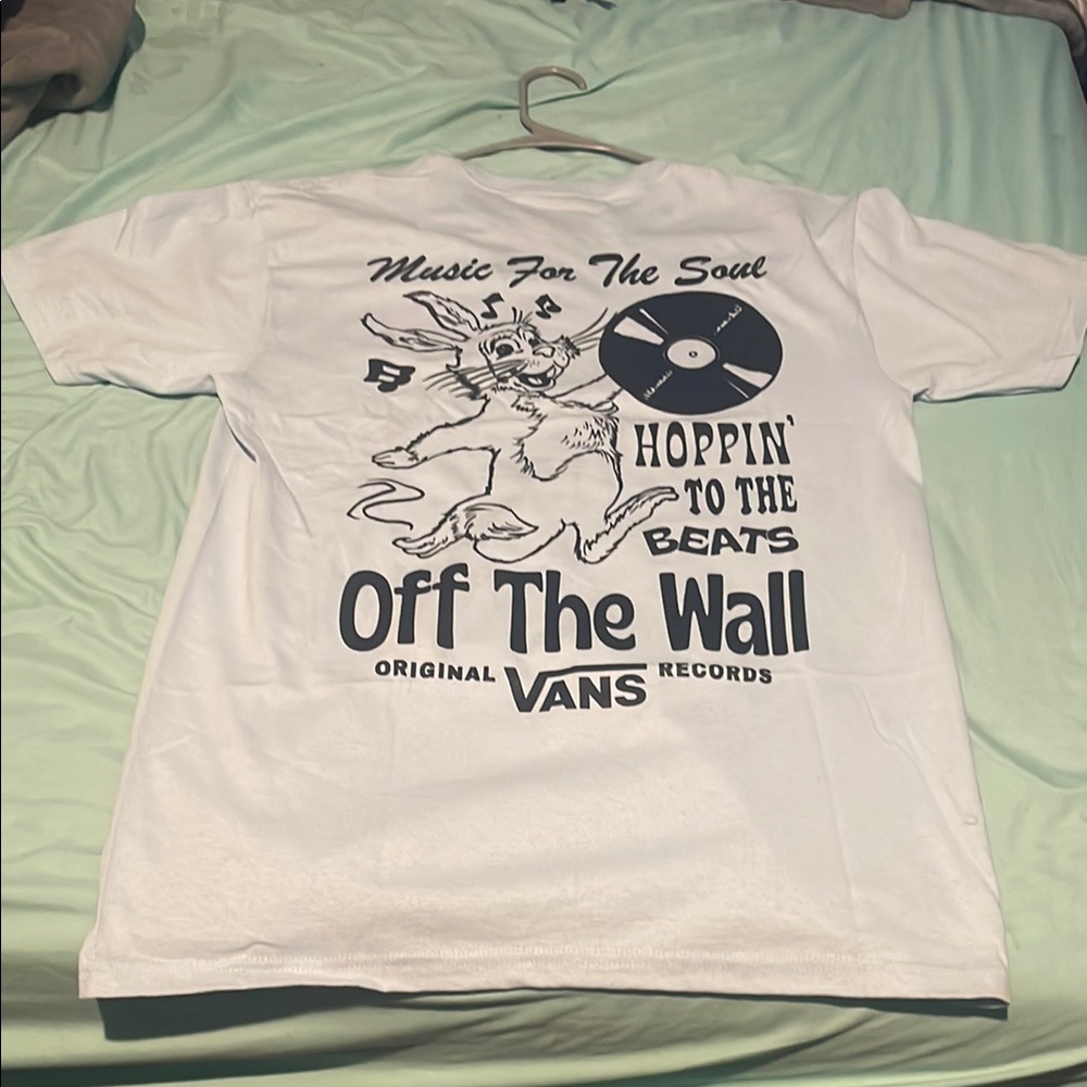 Vans Black and Blue Short Sleeve Tee Casual Graphic Design